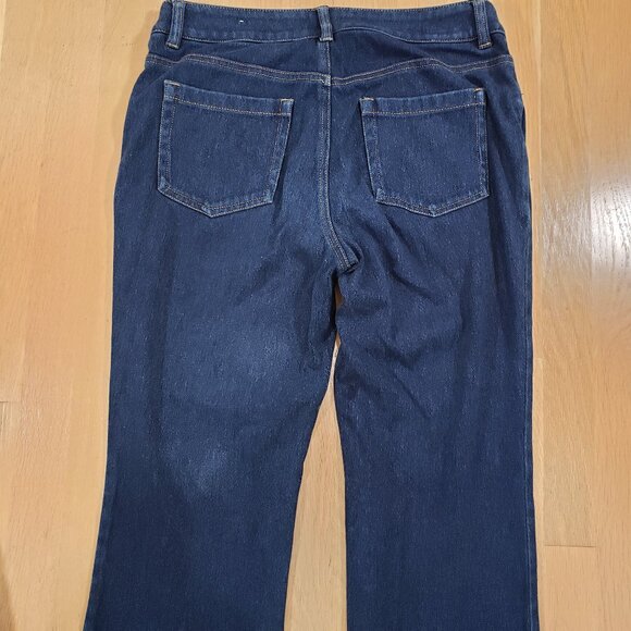 Zenergy by Chicos Women Jeans Size 1/M8 Regular Dark Blue Denim Stretch - Picture 5 of 15